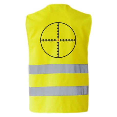 Gilet jaune cible noire