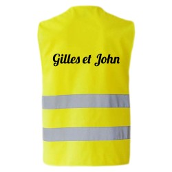 Gilet jaune texte Gilles et John