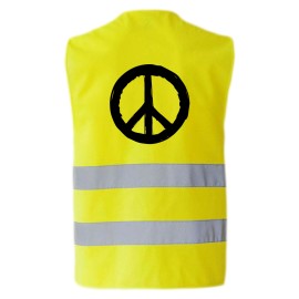 Gilet jaune Peace and Love