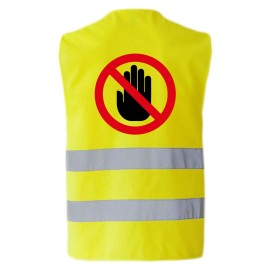 Gilet jaune don't touch 2 faces